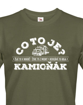 Pánské tričko pro řidiče kamionu - kamioňáky