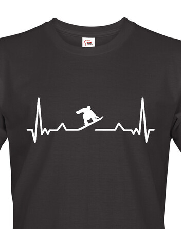 Pánské tričko Tep - snowboard