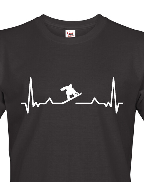 Pánské tričko Tep - snowboard