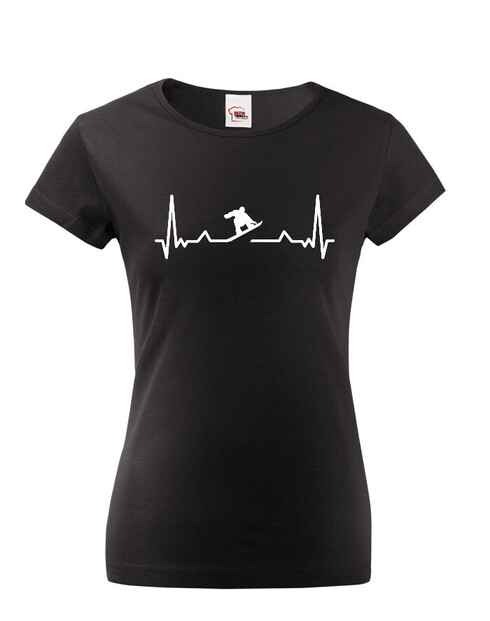 Dámské tričko Tep - snowboard