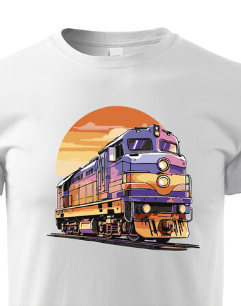 Dětské triko Barevný vlak