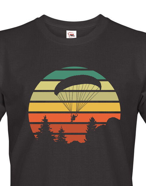 Pánské tričko Sunset paragliding