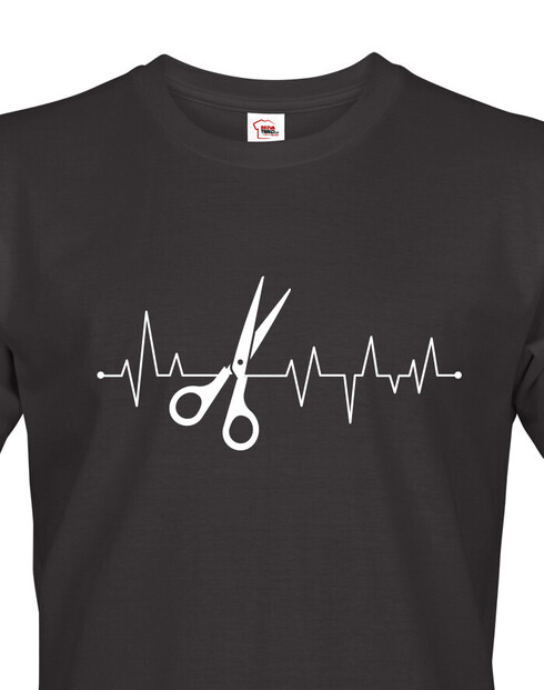 Pánské tričko Tep - Kadeřnické nůžky