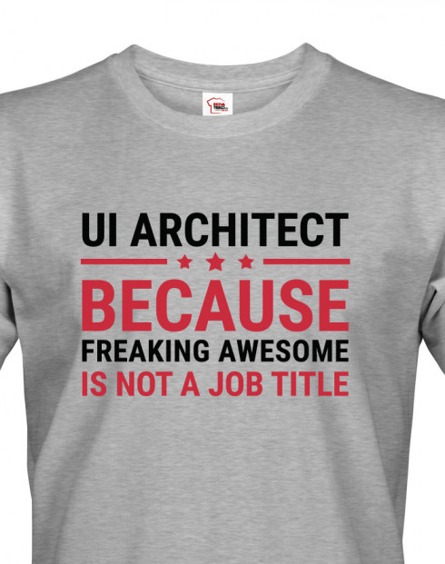 Pánské tričko pro UI architekty