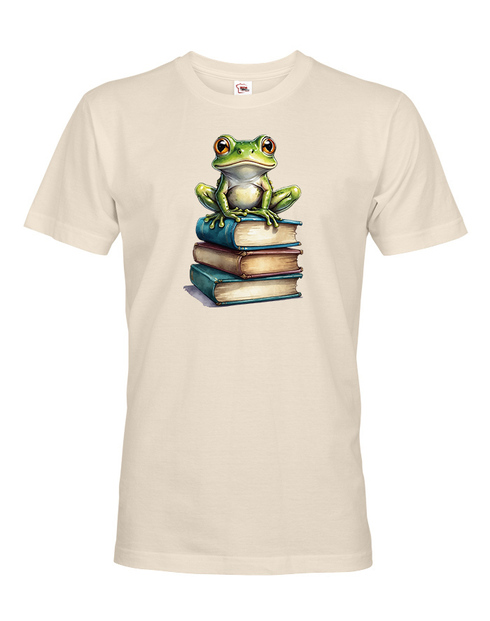 Pánské tričko Žába a knihy