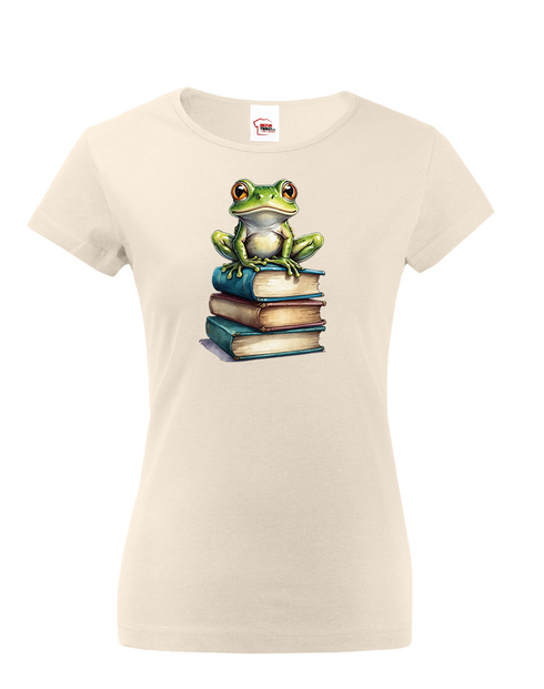 Dámské tričko Žába a knihy
