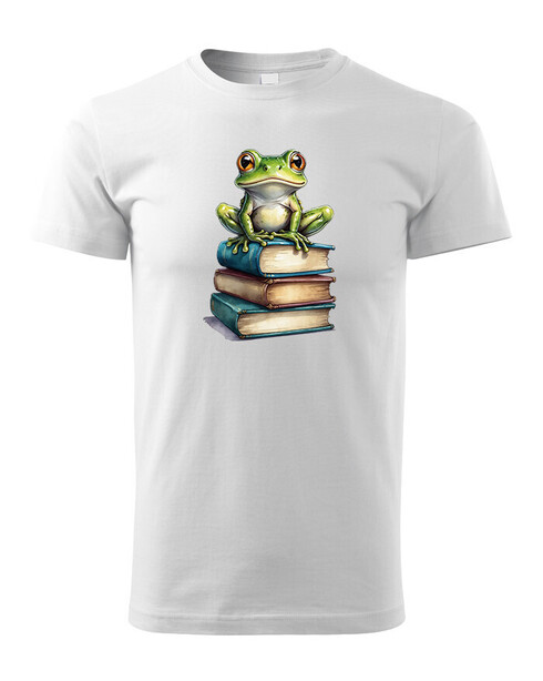 Dětské tričko Žába a knihy