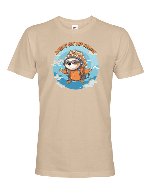 Pánské tričko Ježek parašutista