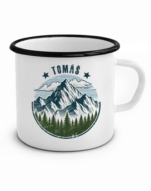 Plechový hrnek pro cestovatele