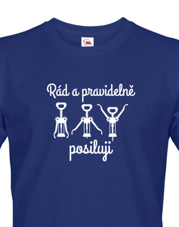 Pánské tričko rád a pravidelně posiluji