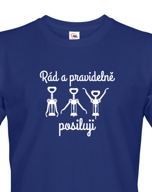 Pánské tričko rád a pravidelně posiluji