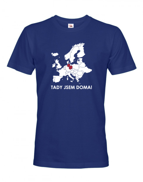 Pánské triko pro cestovatele Tady jsem doma