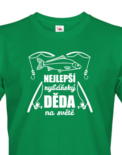 Tričko s potiskem pro dědu rybáře