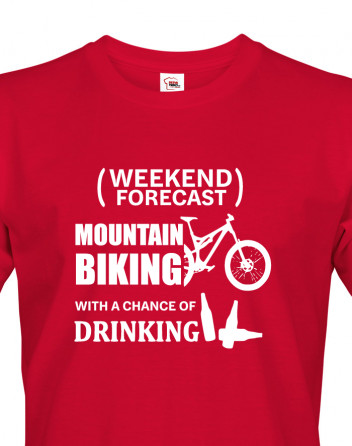 Pánské tričko MTB - Weekend forecast