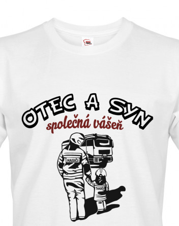 Triko pro hasiče - Otec a syn, společná vášeň