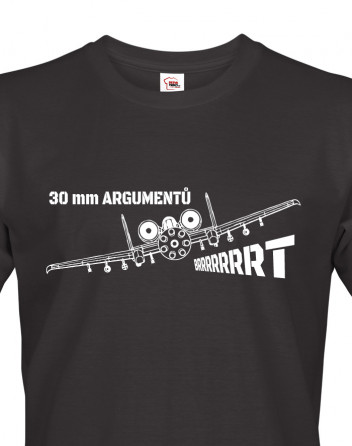 Pánské tričko A-10 30 mm argumentů