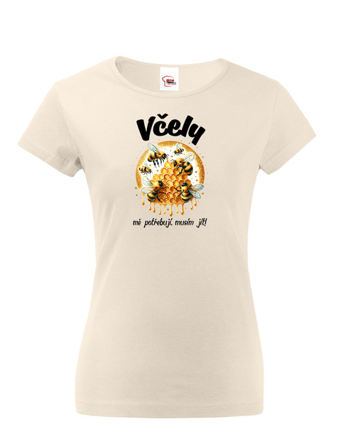 Dámské tričko Včely mě potřebují, musím jít