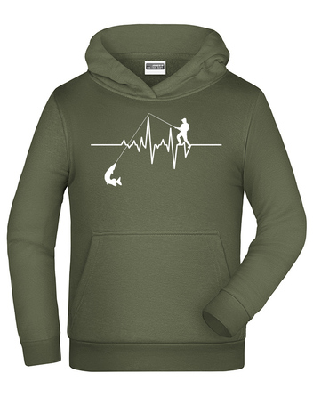 Dětská mikina pro rybáře Tep / Ekg rybáře
