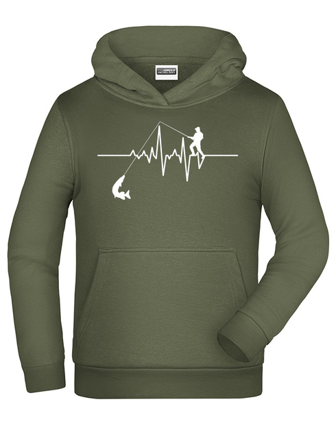 Dětská mikina pro rybáře Tep / Ekg rybáře
