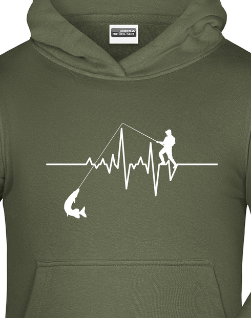 Dětská mikina pro rybáře Tep / Ekg rybáře