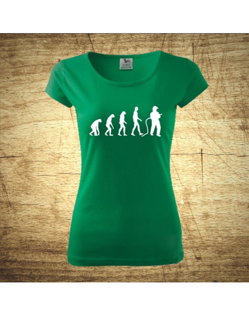 Dámské tričko pro hasiče Evoluce hasiče