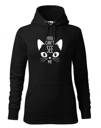 Dámská mikina s kočkou You can´t see me