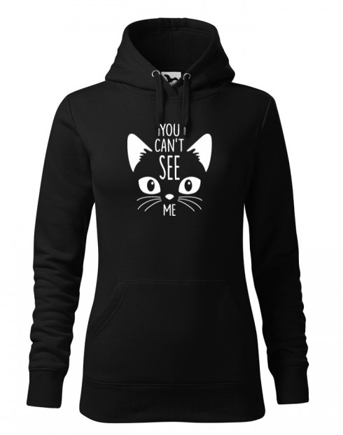 Dámská mikina s kočkou You can´t see me