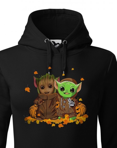 Dámská mikina Mistr Yoda a Groot