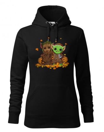 Dámská mikina Mistr Yoda a Groot