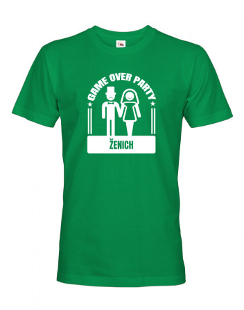 Pánské tričko pro ženicha Game over party