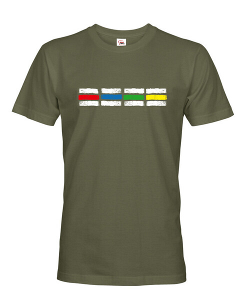 Pánské tričko s motivem turistických značek