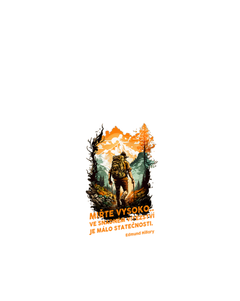 Termoska s bambusovým víčkem Miřte vysoko