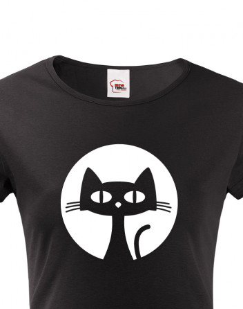 Dámské tričko s kočkou