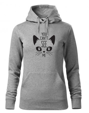 Dámská mikina s kočkou You can´t see me
