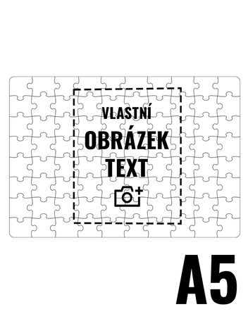Puzzle s vlastní fotkou A5 na ležato