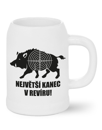 Pivní půllitr Největší kanec v revíru!