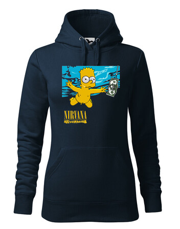 Dámská mikina Bart a Nirvana