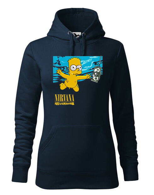Dámská mikina Bart a Nirvana