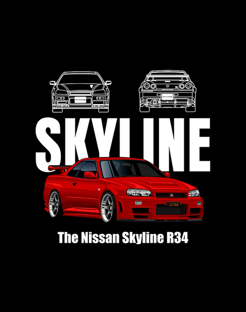 Dětské body Nissan Skyline R34