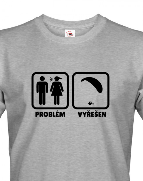 Pánské paragliding tričko Problem? Solved