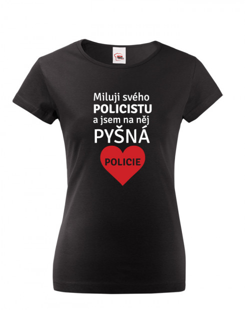 Dámské tričko Miluji svého policistu