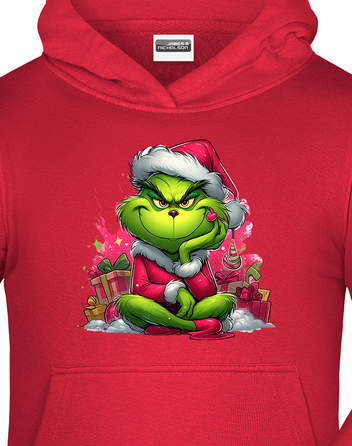 Dětská mikina Grinch s dárky