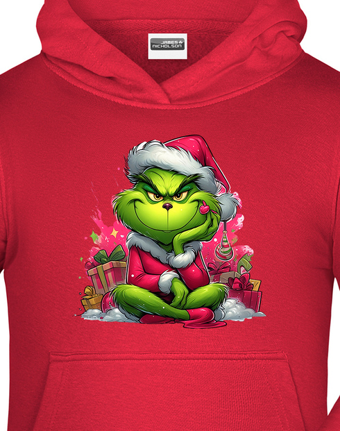 Dětská mikina Grinch s dárky