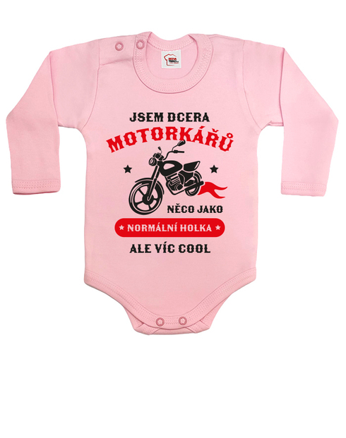 Dětské body Jsem dcera motorkářů