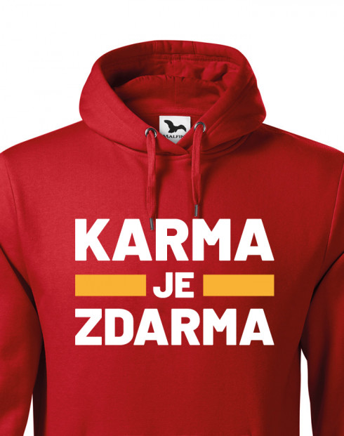 Pánská mikina Karma je zdarma