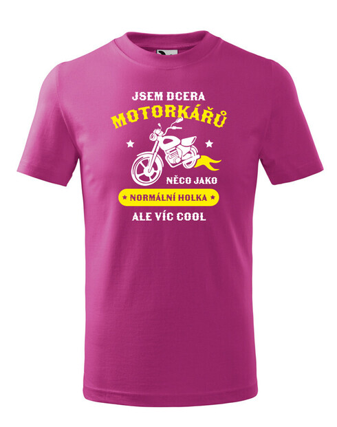 Dětské tričko Jsem dcera motorkářů