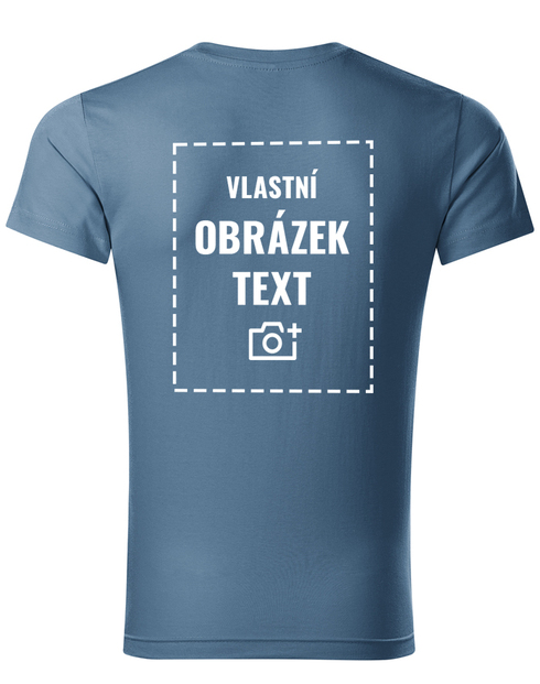 Pánské tričko s výstřihem do V s vlastním potiskem