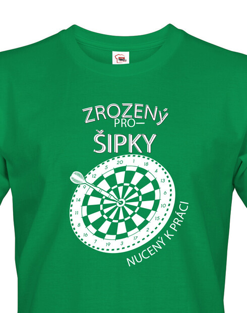 Pánské tričko Zrozený pro šipky