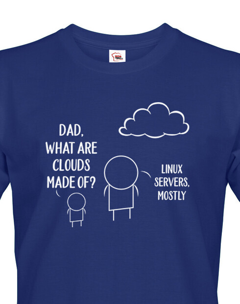 Pánské tričko - Linux v cloudu