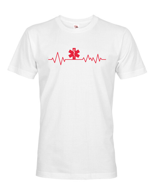 Pánské tričko pro zdravotníky s EKG